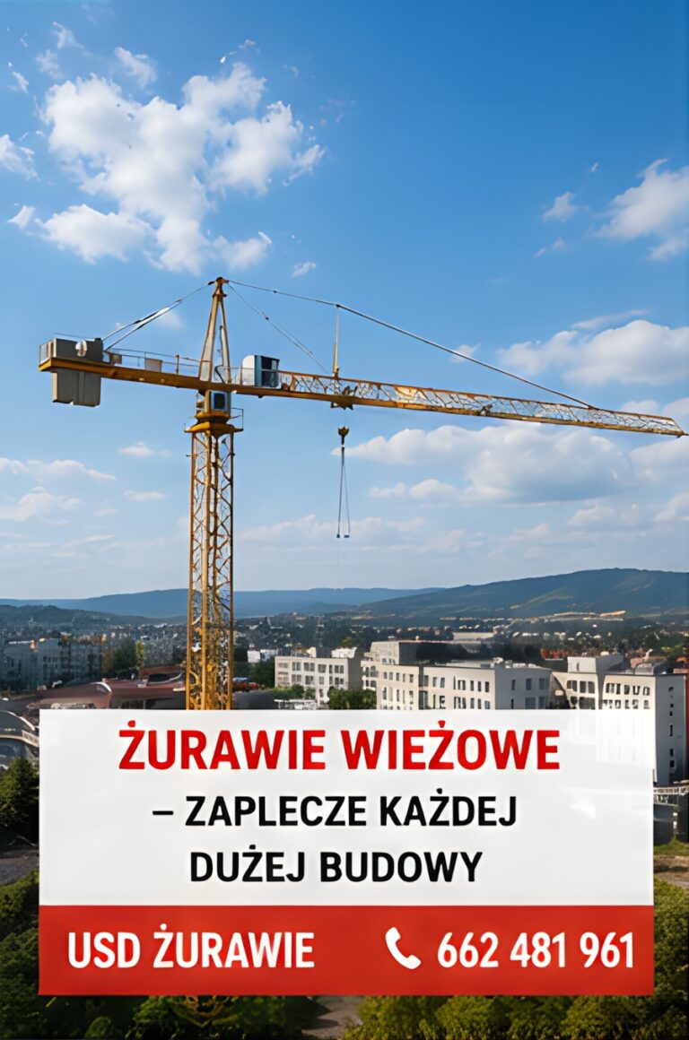 ŻURAWIE WIEŻOWE – KIEDY LICZY SIĘ ZASIĘG, UDŹWIG I DOŚWIADCZENIE