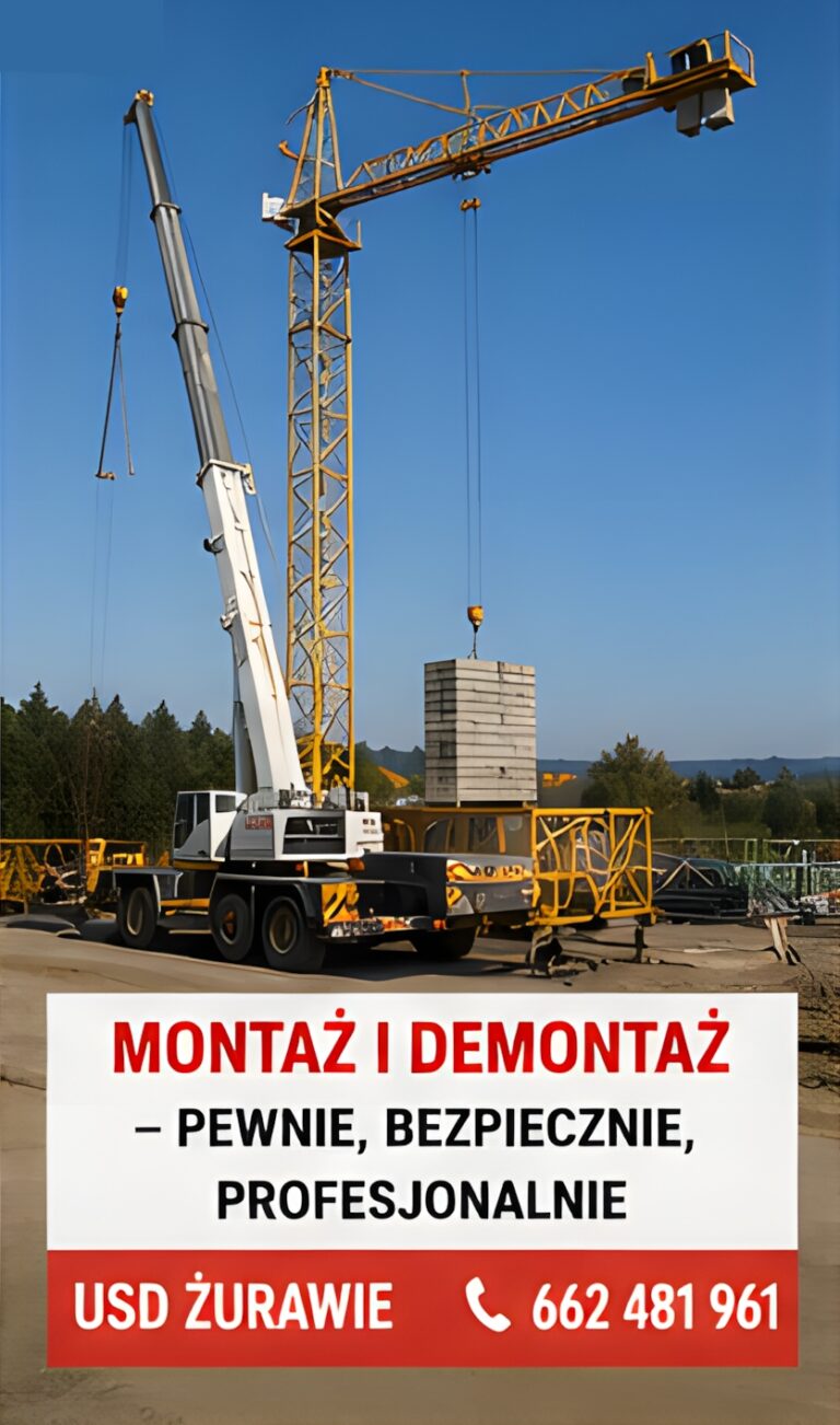 MONTAŻ ŻURAWIA TO NIE MIEJSCE NA PRZYPADEK
